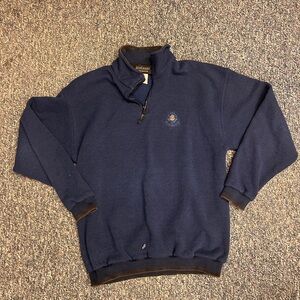 Levelwear Men's Navy Zip-Up Sweater